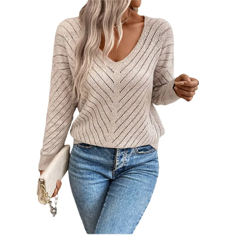 Fashion Hollow Loose Pullover Sweater