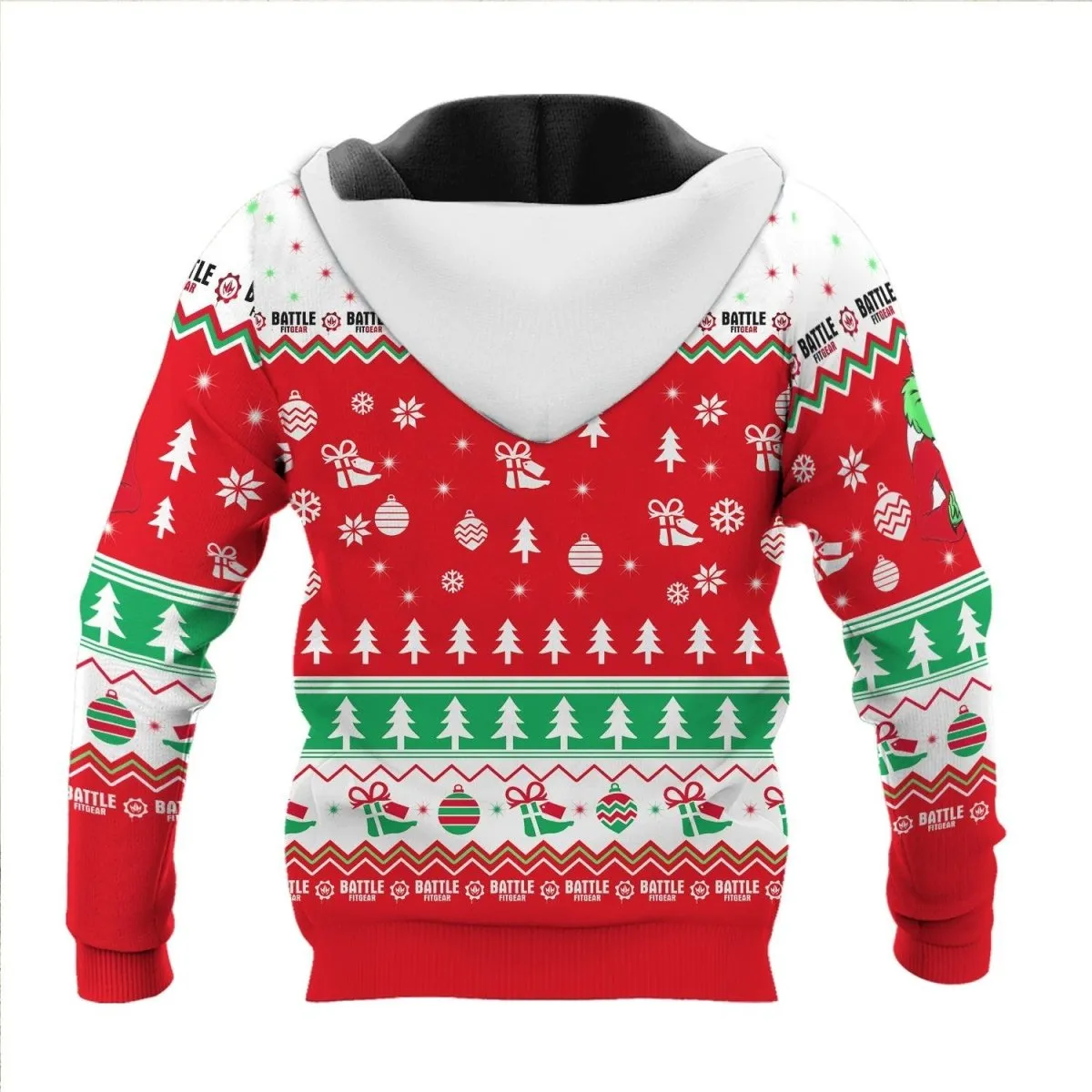 Funny Santa Grinch Pullover & Zip Hoodie