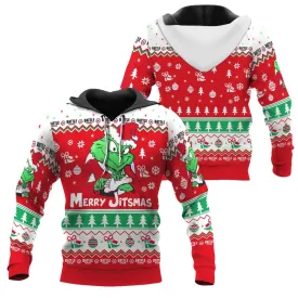 Funny Santa Grinch Pullover & Zip Hoodie