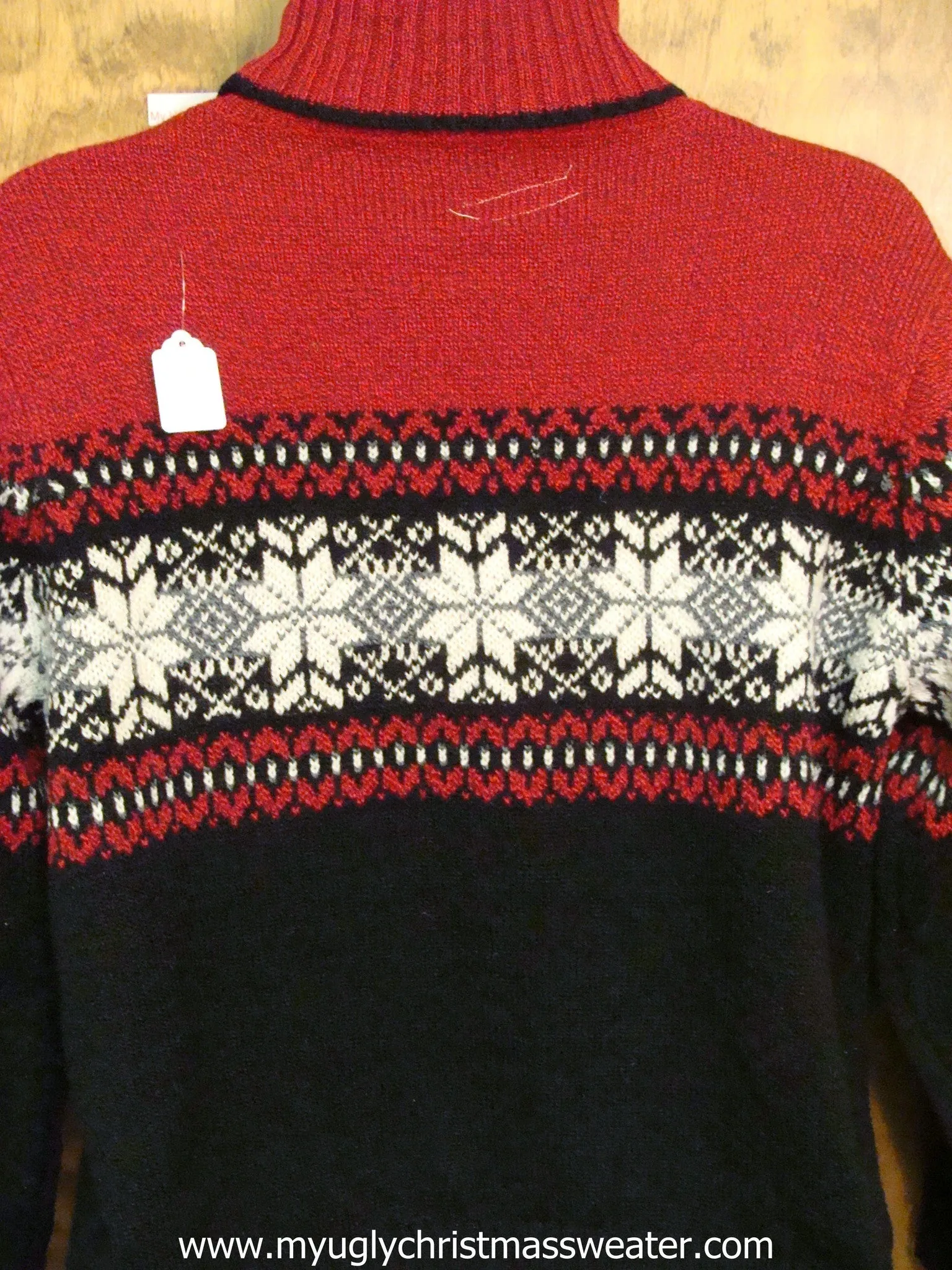 Hottie Guy Ugly Christmas Sweater 2sided Geometric Mess
