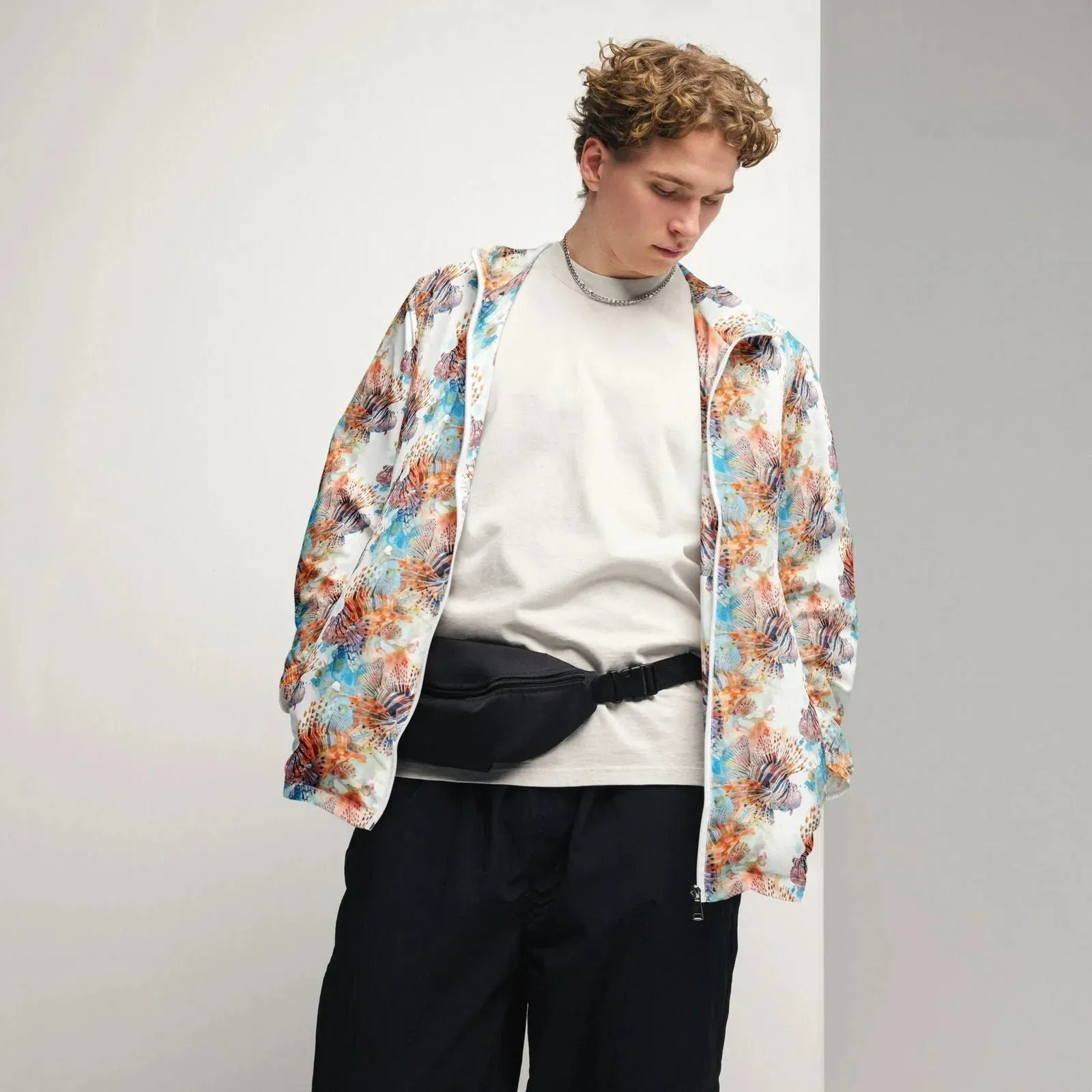 Invasive Lionfish Men’s windbreaker