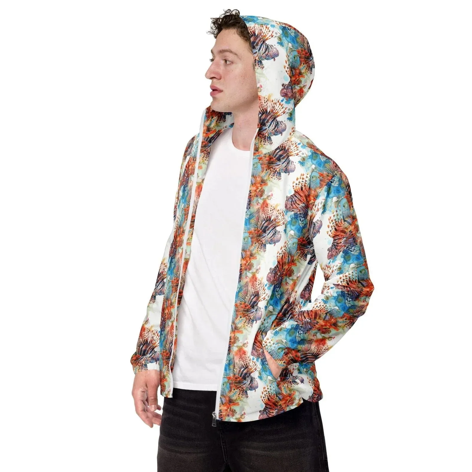 Invasive Lionfish Men’s windbreaker