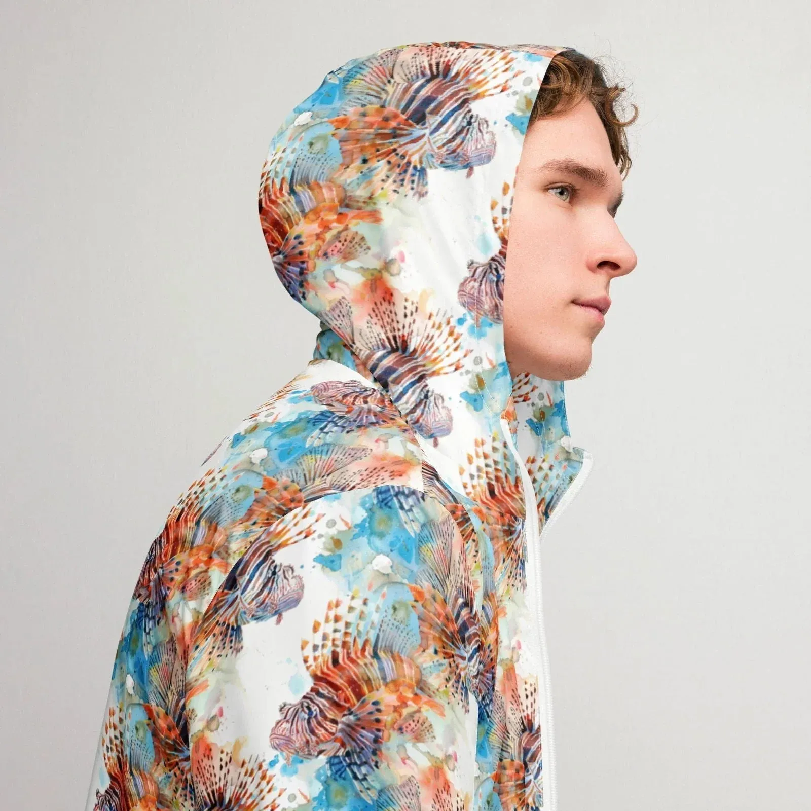 Invasive Lionfish Men’s windbreaker
