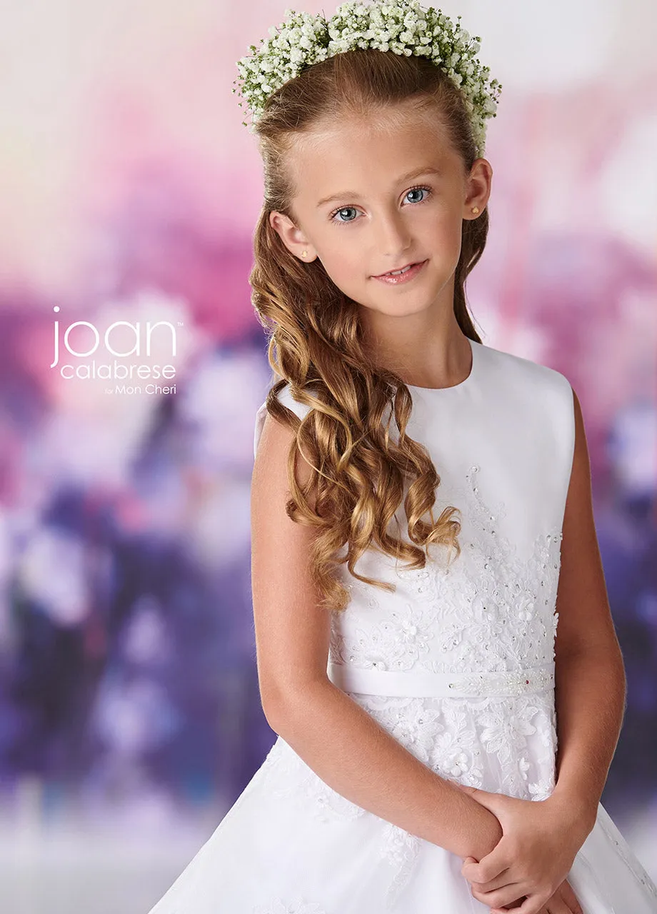 Joan Calabrese A-Line Dress with Hand Beaded Lace Bodice