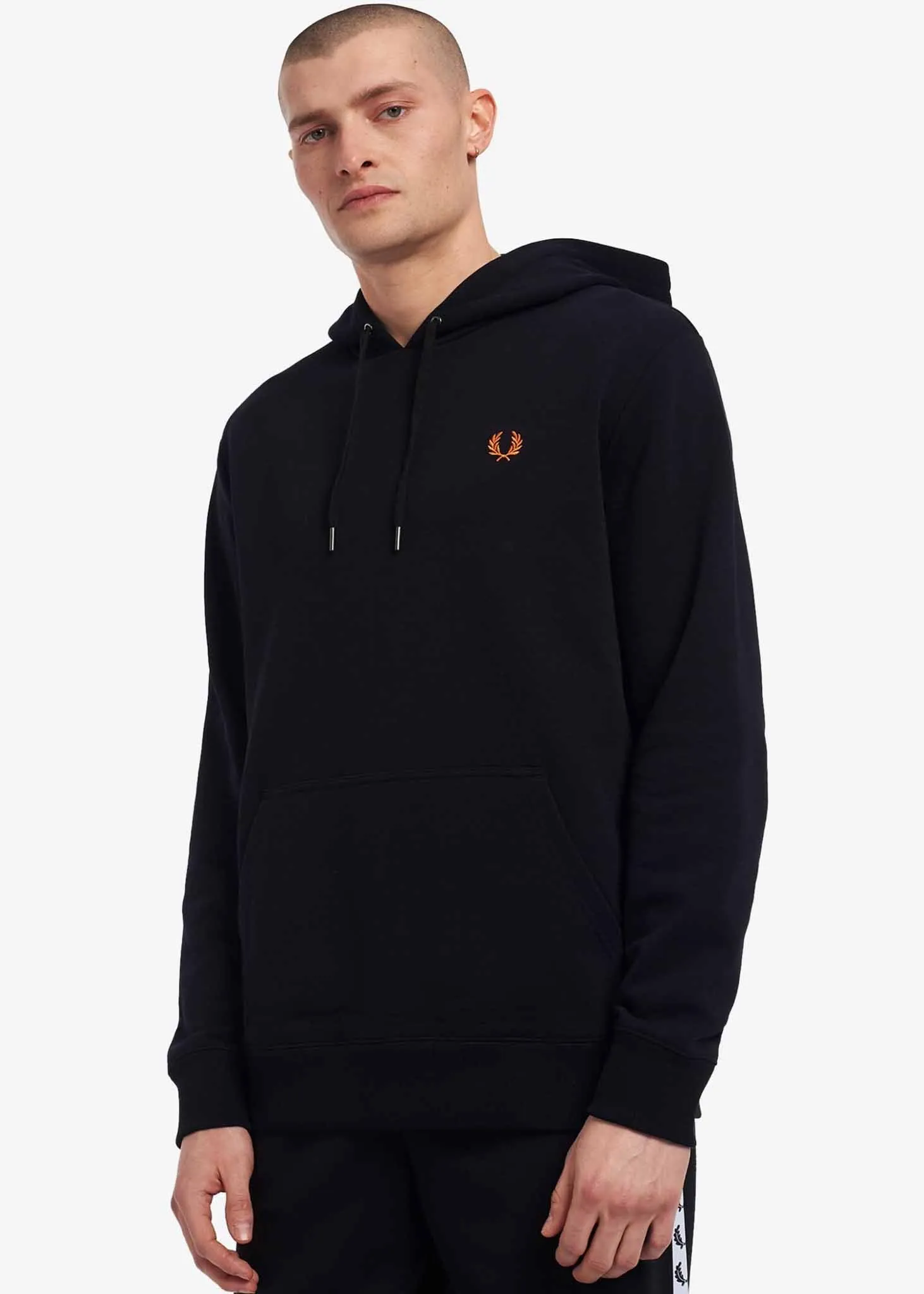 Laurel wreath hooded sweatshirt - black