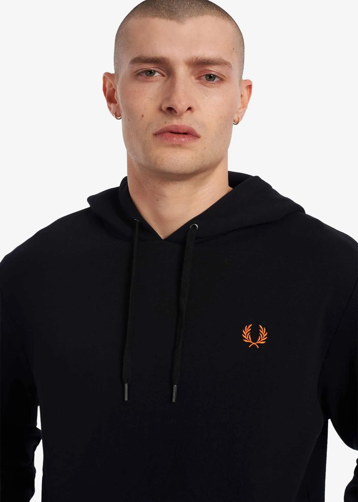 Laurel wreath hooded sweatshirt - black