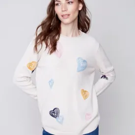 Multi Color Heart Sweater