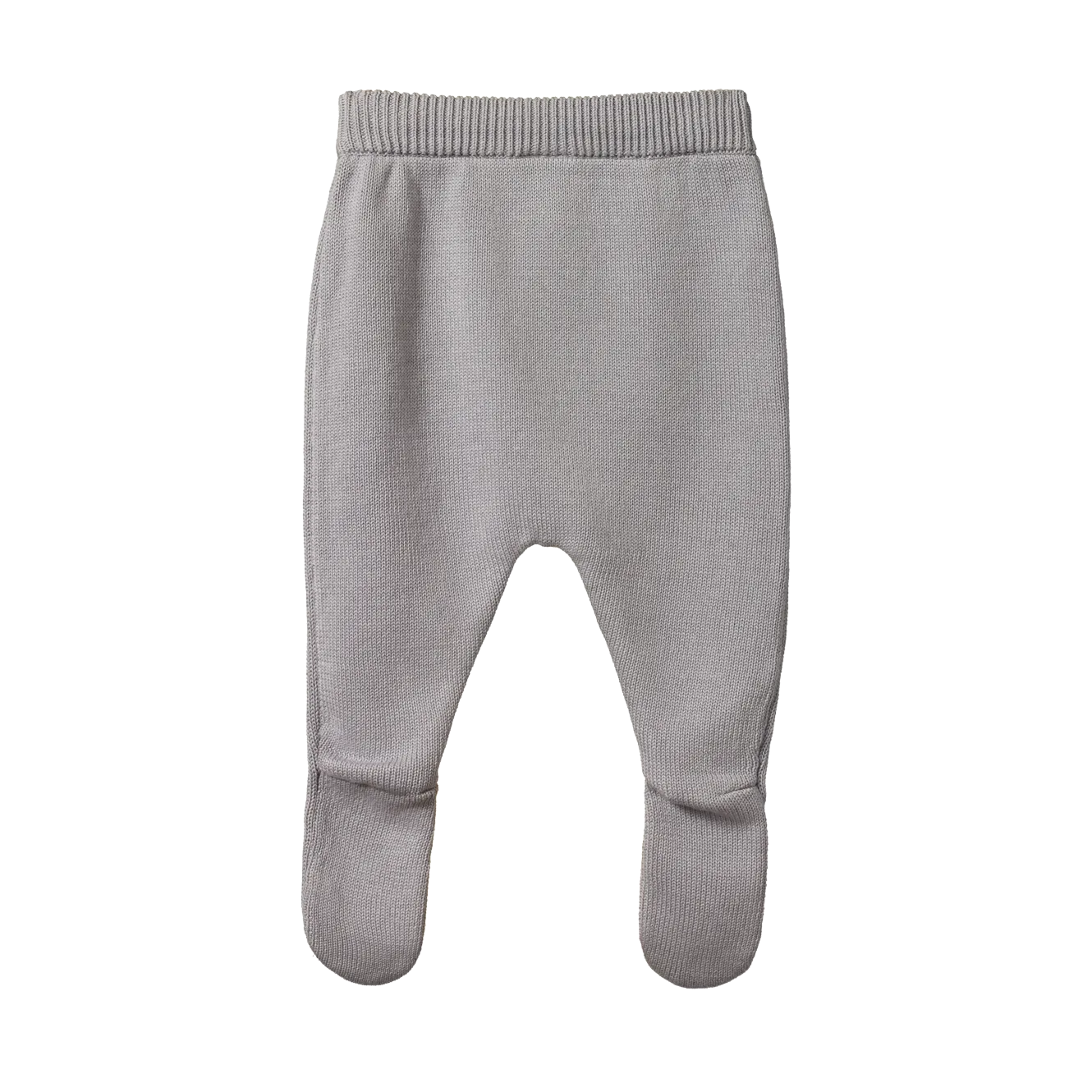 Nature Baby Cotton Knit Footed Romper - Lilac