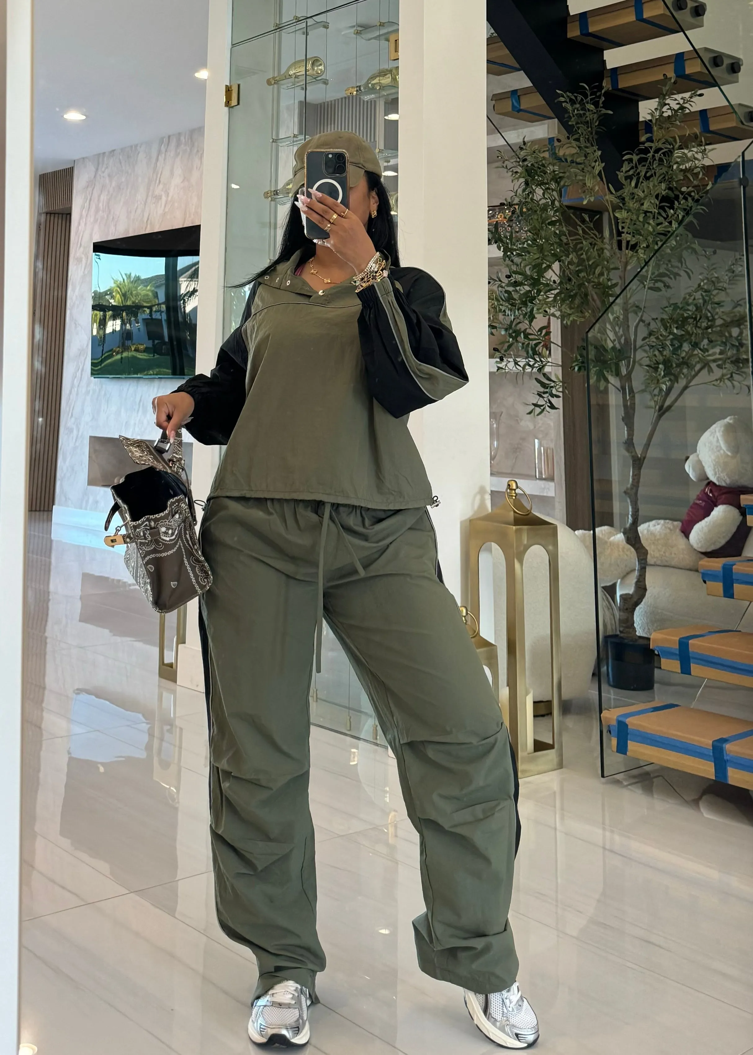 On the Go Olive tracksuit