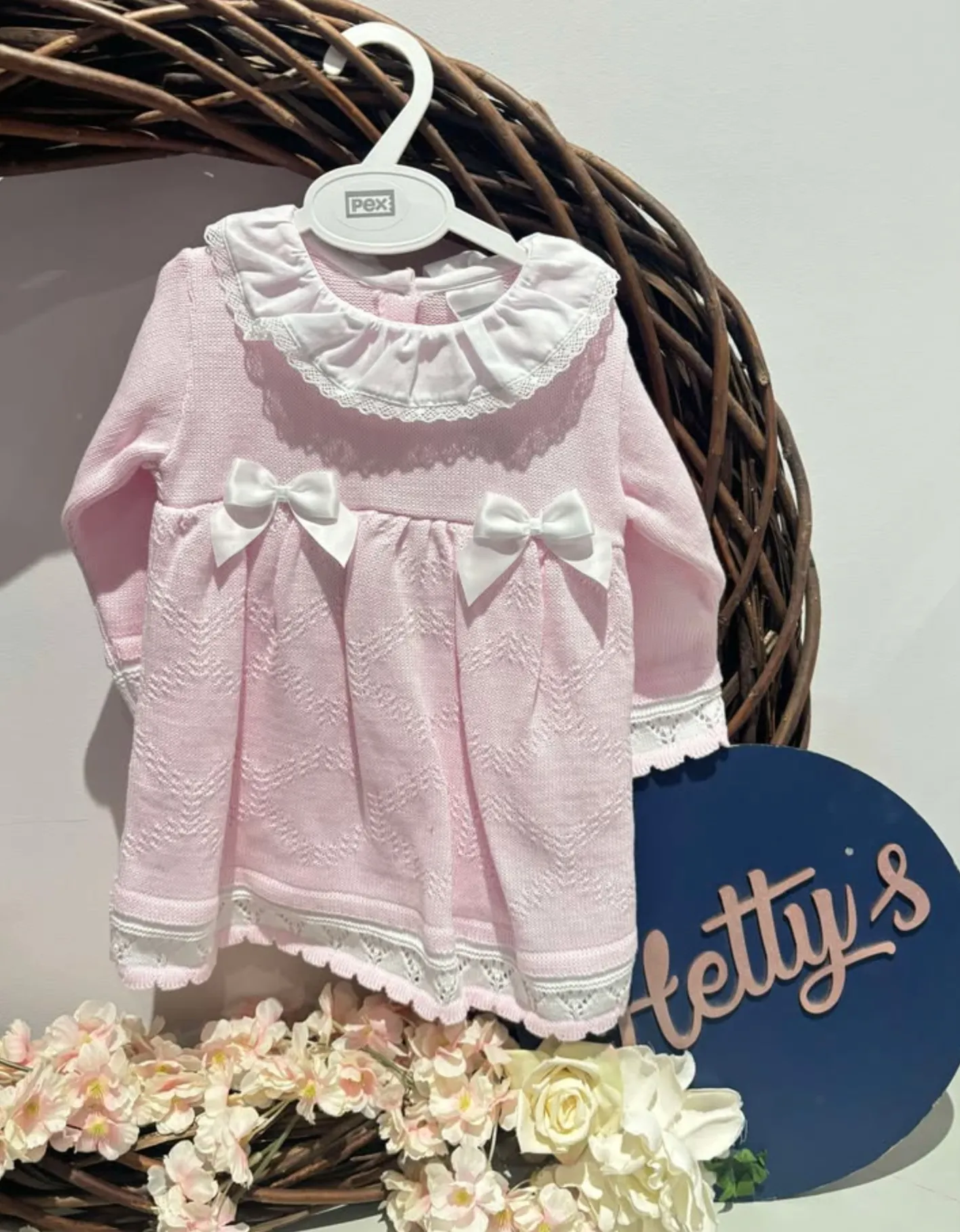PEX Pink Knitted Dress & Pants