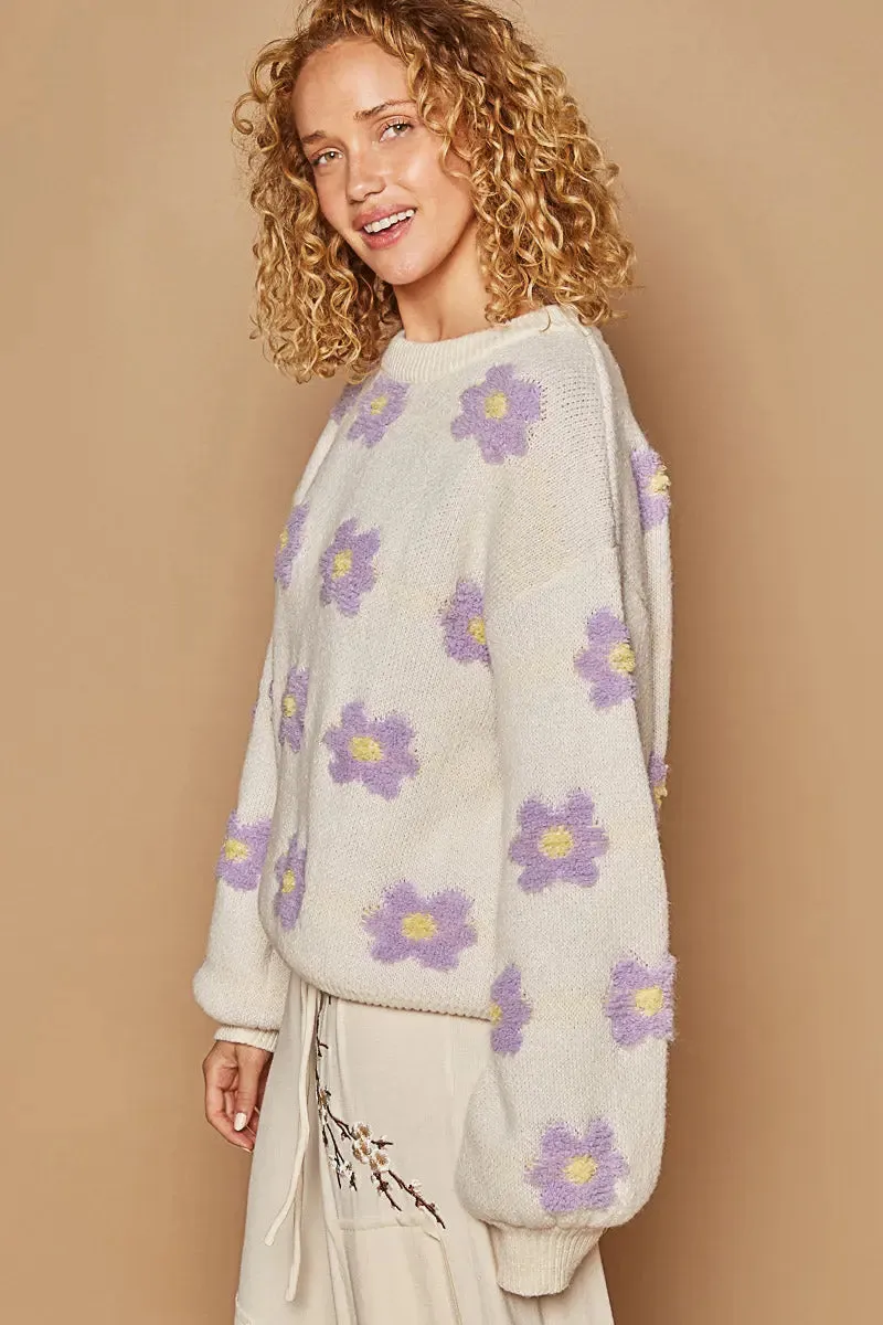 Pol Clothing Inc. Dancing With Daisies Sweater – Cozy, Playful & Effortlessly Chic