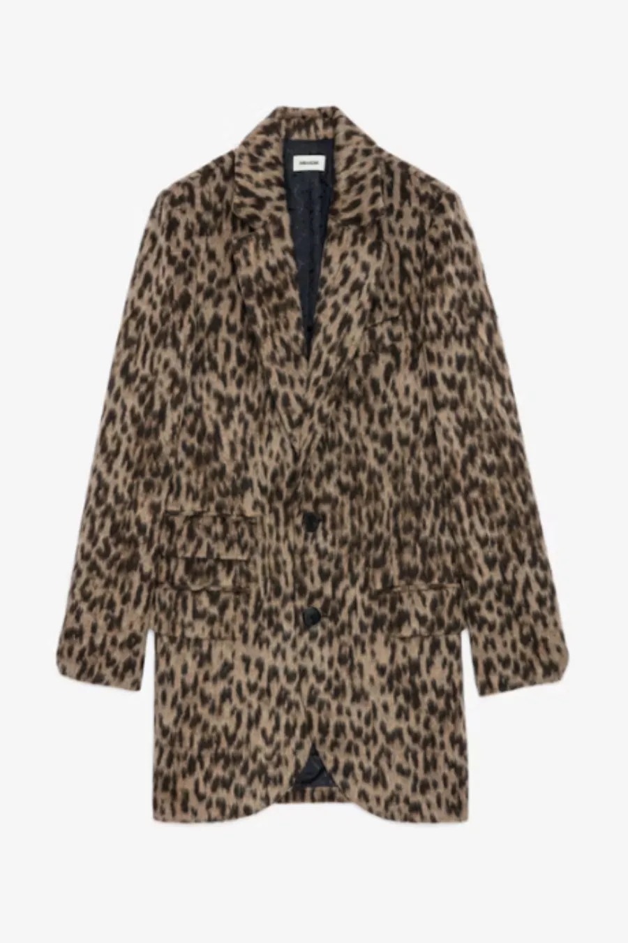 Violet Leopard Coat Natural
