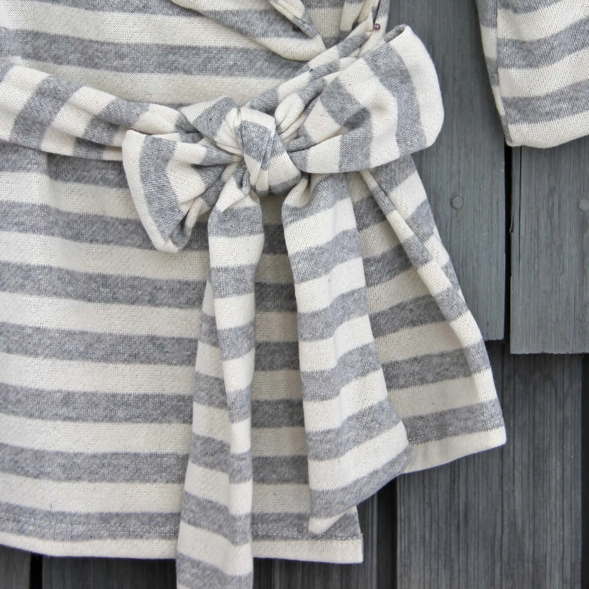 Wayfarer Stripe Hoodie in Gray
