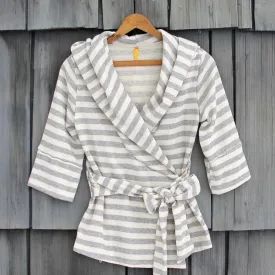 Wayfarer Stripe Hoodie in Gray