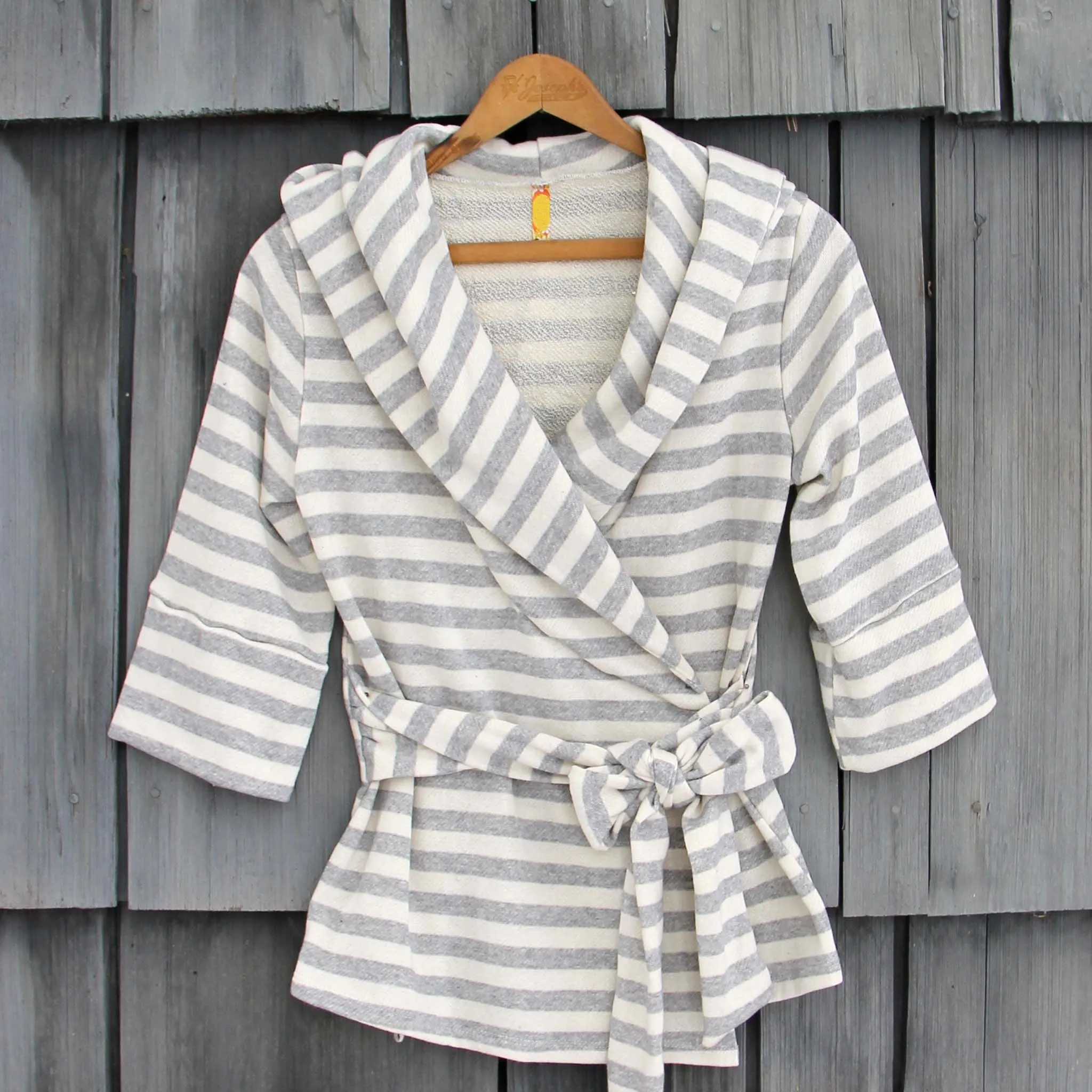 Wayfarer Stripe Hoodie in Gray