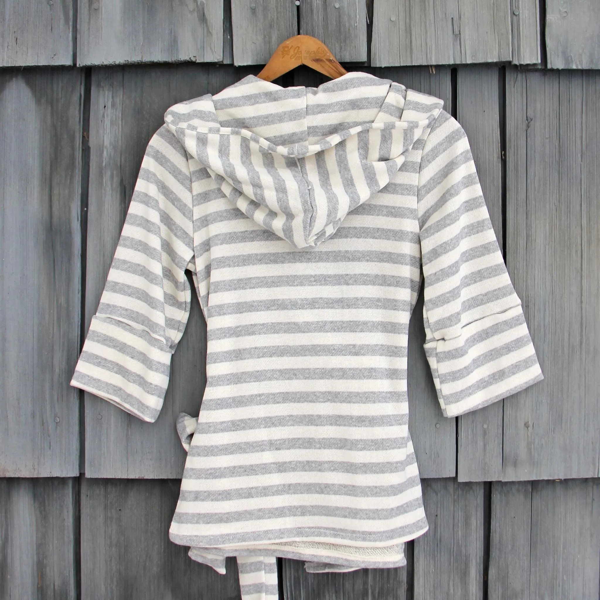 Wayfarer Stripe Hoodie in Gray