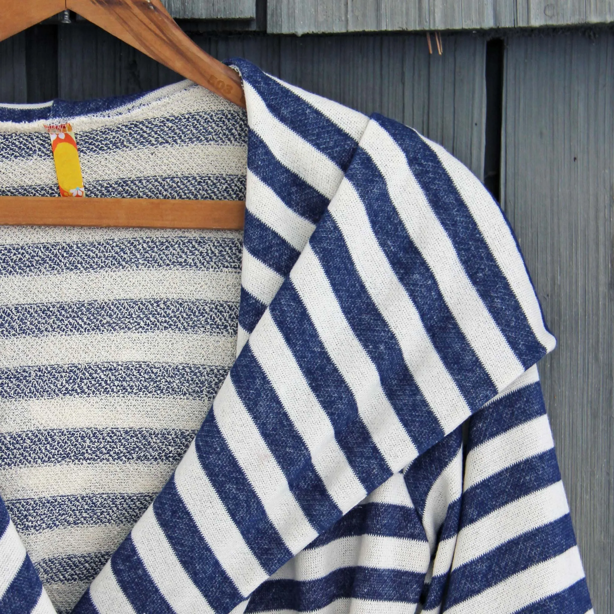 Wayfarer Stripe Hoodie in Navy