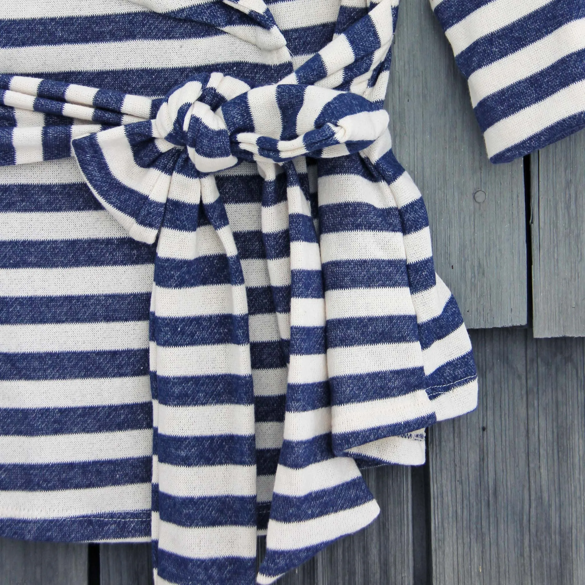 Wayfarer Stripe Hoodie in Navy