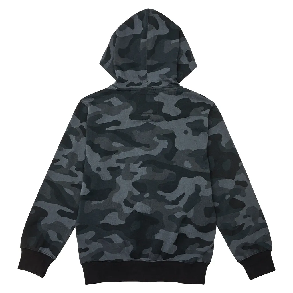 Youth Fox Head Camo Zip Hoodie