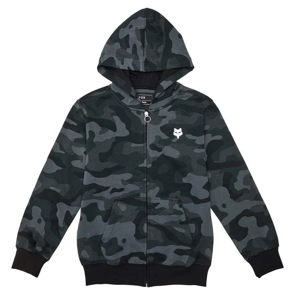 Youth Fox Head Camo Zip Hoodie